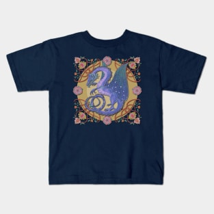 Celtic Medieval Celestial Sky Dragon Kids T-Shirt